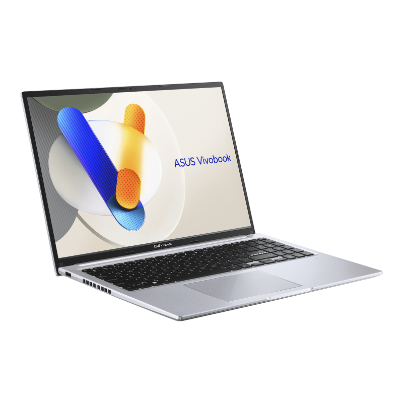 ASUS Vivobook 16 OLED (X1605), 16" 120 Hz1 OLED HDR Display, Intel® Core™ 7 N150U, 16GB RAM, 1T SSD, Intel® Graphics, English / Arabic Keyboard, Windows 11 Home, Cool Silver, X1605VAP-MB048W