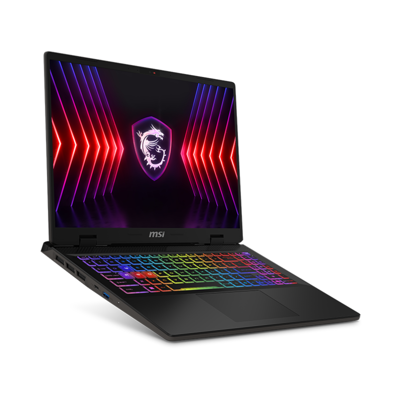 MSI Sword 16 HX B14VEKG , 16" FHD+ 144Hz Display, Intel Core i7 14650HX, 16GB RAM, 1T SSD, 6GB NVIDIA RTX 4050, English-Arabic Keyboard, Window 11 Home, 9S7-15P214-802