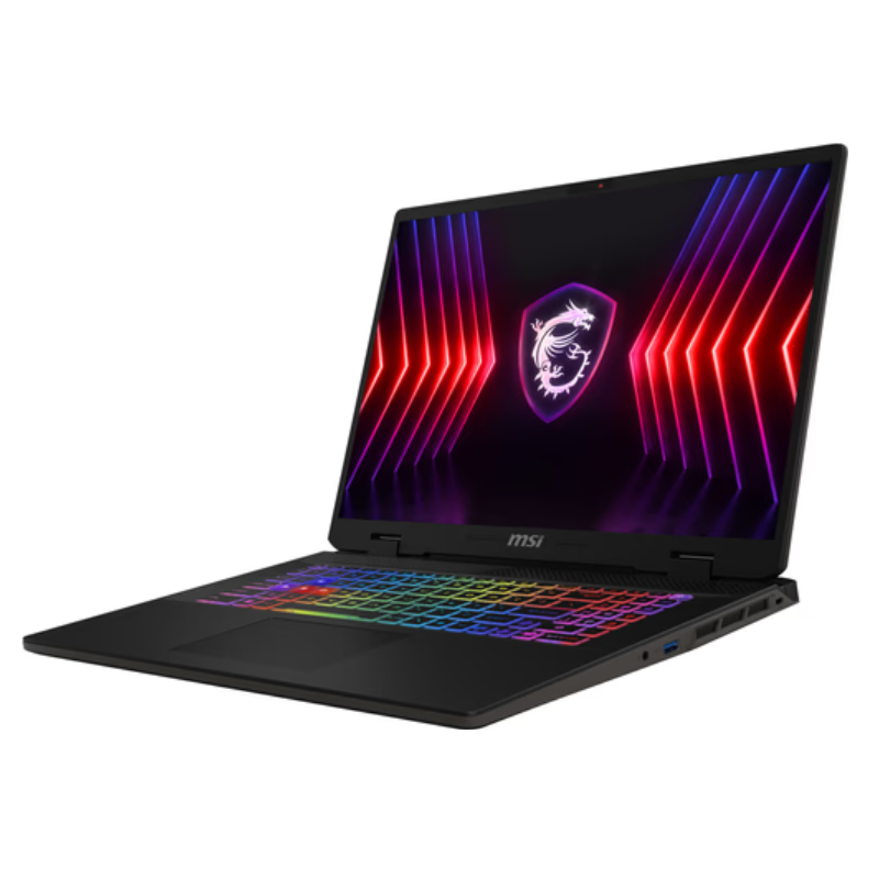 MSI Sword 16 HX B14VEKG , 16" FHD+ 144Hz Display, Intel Core i7 14650HX, 16GB RAM, 1T SSD, 6GB NVIDIA RTX 4050, English-Arabic Keyboard, Window 11 Home, 9S7-15P214-802
