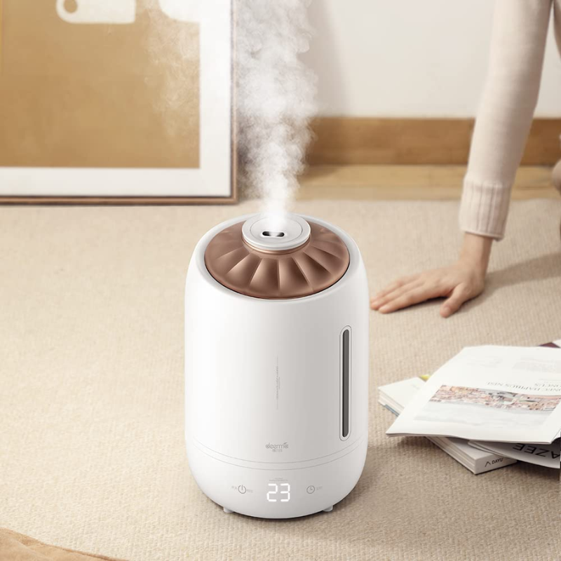 Deerma F600 Air Humidifier Touch Screen Smart Touch Time Silent Home 5L Large Capacity, Global Version