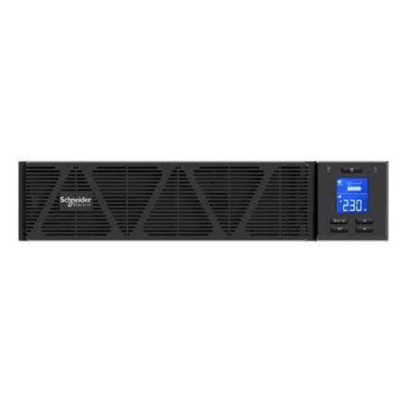 Easy UPS 1 Ph On-Line, 6kVA/6kW, Rackmount 5U, 230V, 1x Hard wire 3-wire(1P+N+E) outlet, Intelligent Card Slot, LCD, Extended Runtime, W/ rail kit, SRVS6KRILRK