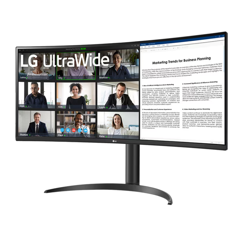 34'' UltraWide QHD Curved monitor with USB Type-C™, 34WR55QK-B