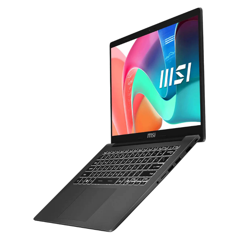 MSI MODERN 14 F13MG, 14" FHD IPS Display, Intel Core i3 1315U, 8GB RAM, 512GBSSD, Intel Graphics, English-Arabic Keyboard, Window 11 Home, 9S7-14S121-052