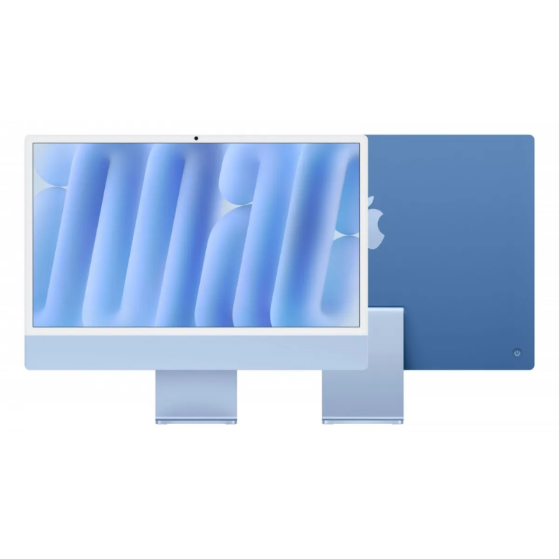 Apple 24" iMac MWU33 AIO Desktop Computer with M4 Chip, 4.5K Retina Display, 10-Core CPU and 10-Core GPU, 16GB RAM, 512GB SSD, English Keyboard