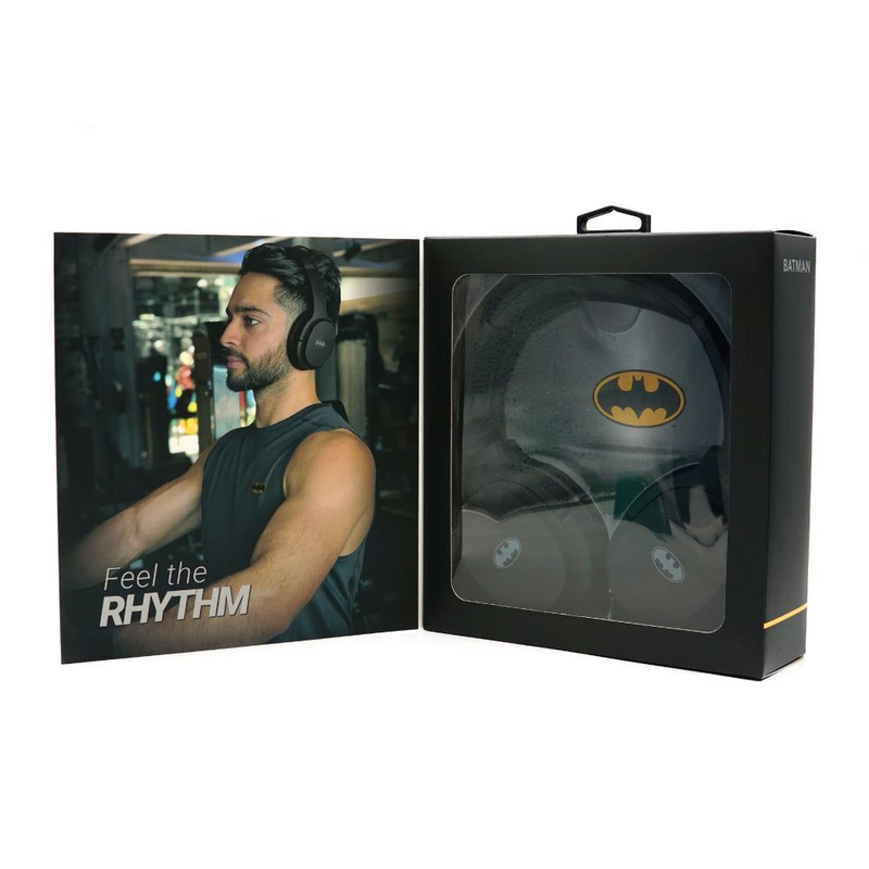 BATMAN Bluetooth Headset with Mic, Micro-SD Slot, FM & Aux | SKU: TM-BTH800