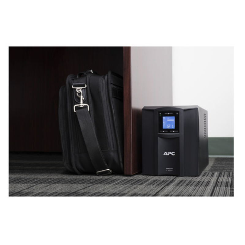 APC Smart-UPS C, Line Interactive, 1500VA, Tower, 230V, 8x IEC C13 outlets, SmartConnect port, USB and Serial communication, AVR, Graphic LCD, SMC1500IC