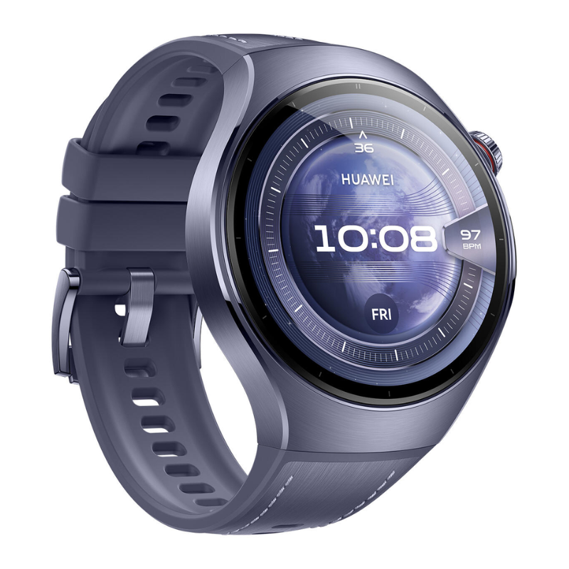Huawei Watch 5 (46mm), 1.5" AMOLED Display, Multi-sensing X-TAP Technology, Fingertip Blood Oxygen, eSIM Cellular Calling, UAE Version
