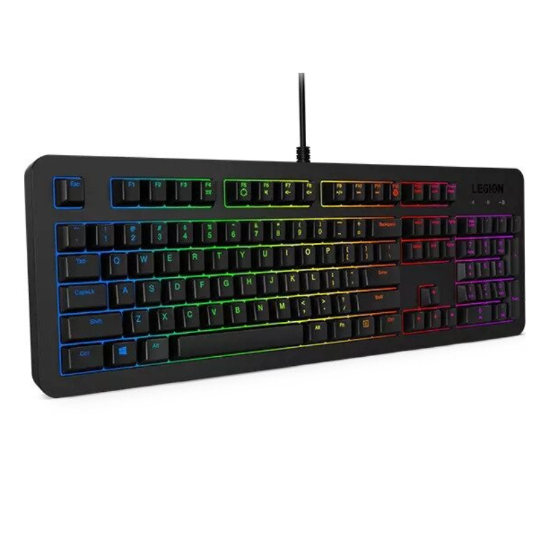 Lenovo Legion K300 RGB Gaming Keyboard, 20 million Clicks Lifecycle, Dynamic Five-Zone RGB Illumination, Upto 24 Anti Ghosting Keys, GY40Y57722
