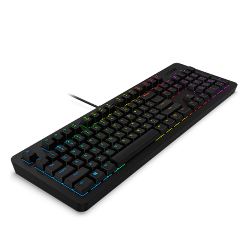 Lenovo Legion K300 RGB Gaming Keyboard, 20 million Clicks Lifecycle, Dynamic Five-Zone RGB Illumination, Upto 24 Anti Ghosting Keys, GY40Y57722