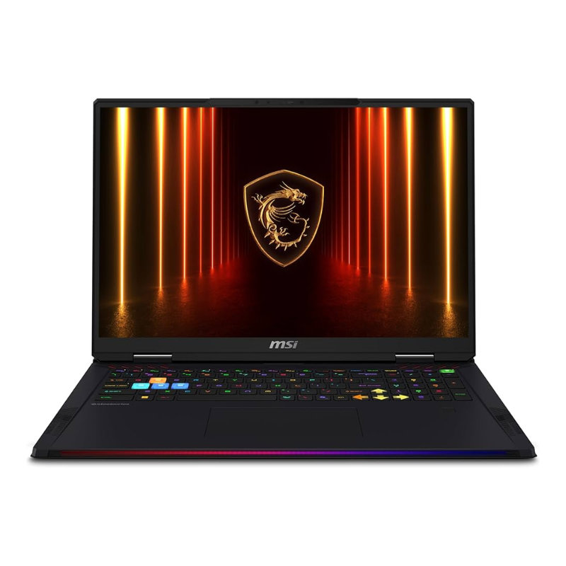 MSI Raider 18 HX AI A2XWIG, 18" UHD+ IPS Display, Intel Core Ultra 9 285HX, 64GB RAM, 2T SSD, 16GB NVIDIA® GeForce RTX™ 5080 Graphics, English-Arabic Keyboard, Windows 11 Home, 9S7-182462-060
