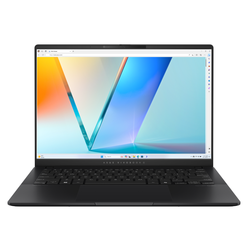 Asus Vivobook S 14 OLED (M5406), 14" OLED 3K 120Hz Display, AMD Ryzen™ 7 8845HS, 16GB RAM, 512GB SSD, AMD Radeon™ Graphics, English-Arabic Keyboard, Windows 11 Home, M5406UA-OLEDR715WB