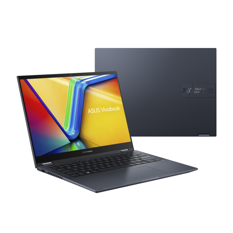 ASUS Vivobook S 14 Flip (TN3402), 14" 2K FHD NanoEdge touchscreen Display, AMD Ryzen™ 5 7430U, 8GB RAM, 512GB SSD, AMD Radeon™ Graphics, English / Arabic Keyboard, Windows 11 Home, Quiet Blue, TN3402YA-LZ327W
