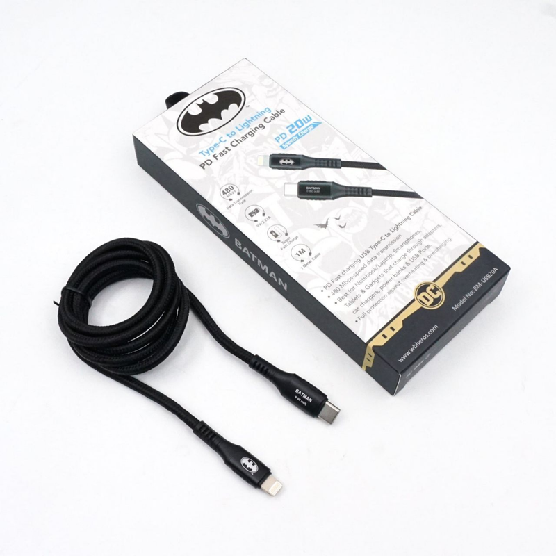 BATMAN Type-C to Lightning PD-Fast Charging Cable | SKU: BM-USB20A