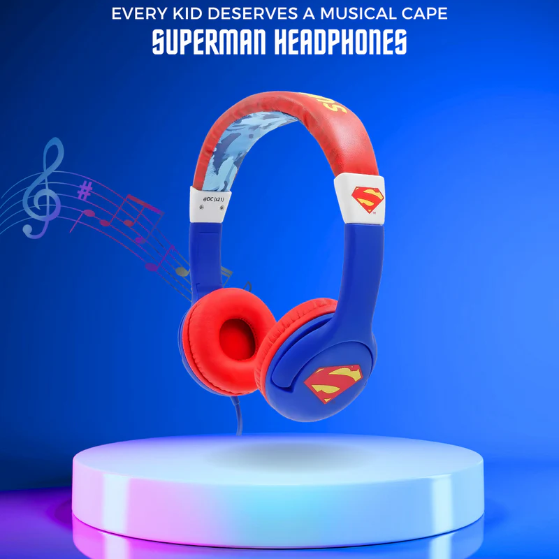 SUPERMAN Kids Wired Headphone with Mic | SKU: TM-SH850