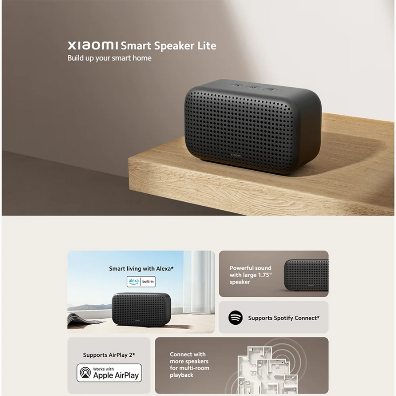 Xiaomi Smart Speaker Lite, Black, Global Version