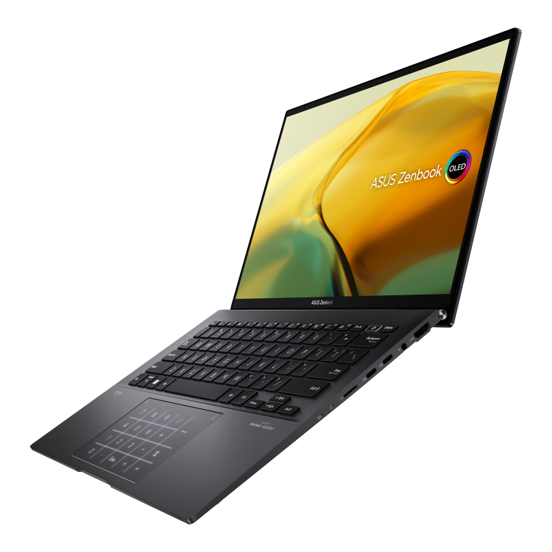 ASUS Zenbook 14 OLED (UM3402), 14" FHD OLED Display, AMD Ryzen™ 5 7430U, 8GB RAM, 512GB SSD, AMD Radeon™ Graphics, English / Arabic Keyboard, Windows 11 Home, Jade Black, UM3402YA-KM766W