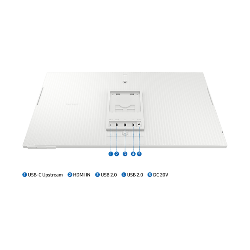 Samsung 32" M80D Smart Screen for Multi Device Experience, 4K Display, 60 Hz Refresh Rate & 4ms Response Time, White, LS32DM801UMXUE