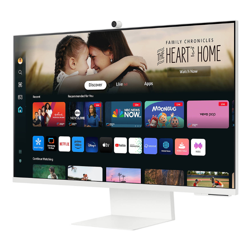 Samsung 32" M80D Smart Screen for Multi Device Experience, 4K Display, 60 Hz Refresh Rate & 4ms Response Time, White, LS32DM801UMXUE